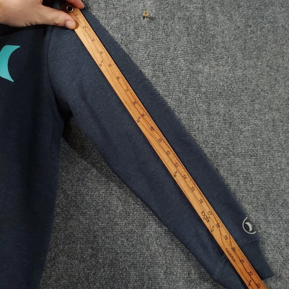 NEW Hurley‎ Hoodie Boys L Blue Armory Navy Heather Fleece Pullover Sweatshirt